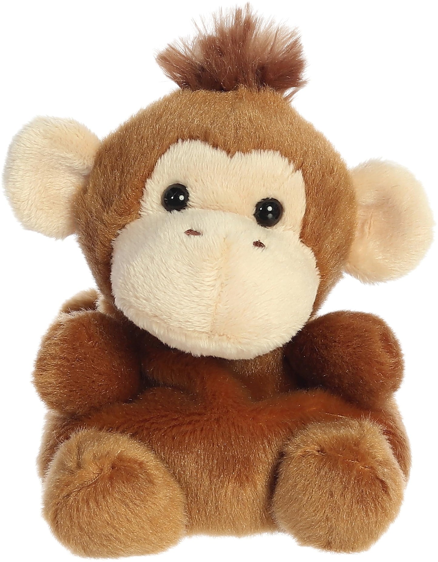 Aurora Adorable Palm Pals Boomer Monkey Stuffed Animal – Pocket-Sized Brown Plush, 5 Inches