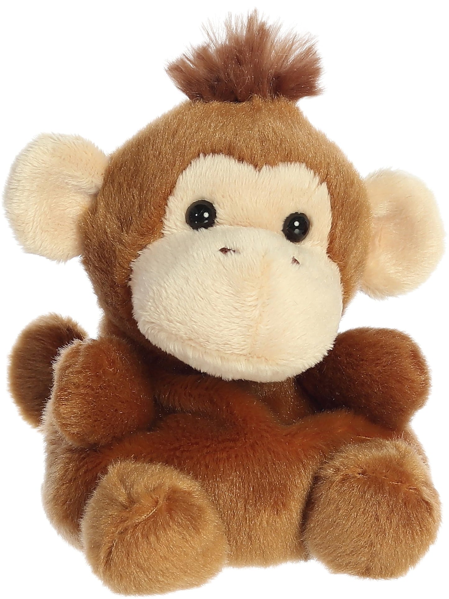 Aurora Adorable Palm Pals Boomer Monkey Stuffed Animal – Pocket-Sized Brown Plush, 5 Inches