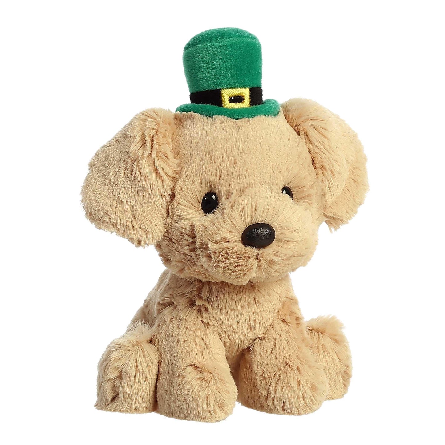 Aurora St. Patrick's Day Golden Lab Stuffed Animal — 6-Inch Brown Plush Decor