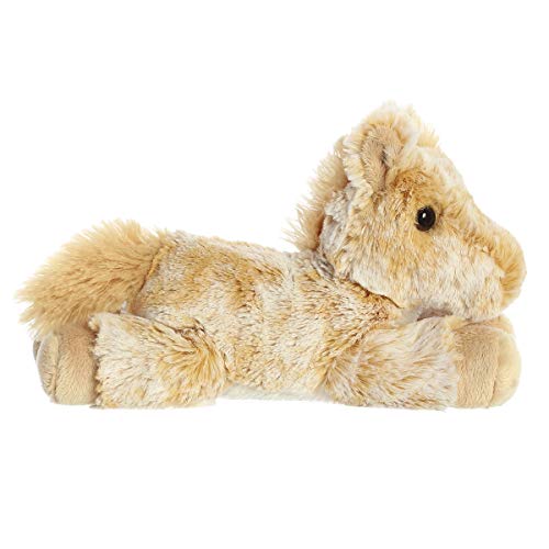 Aurora Adorable Mini Flopsie Caramel Horse Plush – 8-Inch Brown