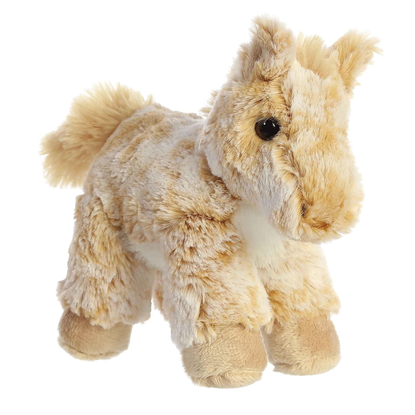 Aurora Adorable Mini Flopsie Caramel Horse Plush – 8-Inch Brown