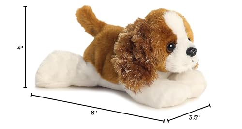 Aurora Mini Flopsie Charles 8-Inch Plush – Soft Cavalier Spaniel Toy