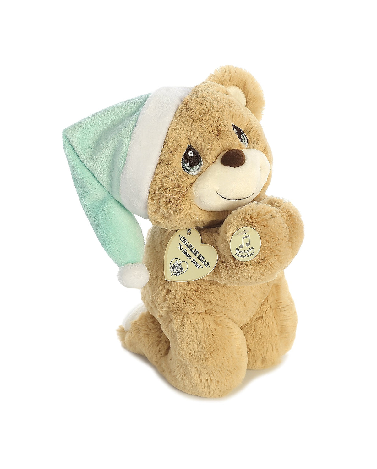Aurora Charlie Prayer Bear Plush – 9.5-Inch Brown Precious Moments Gift