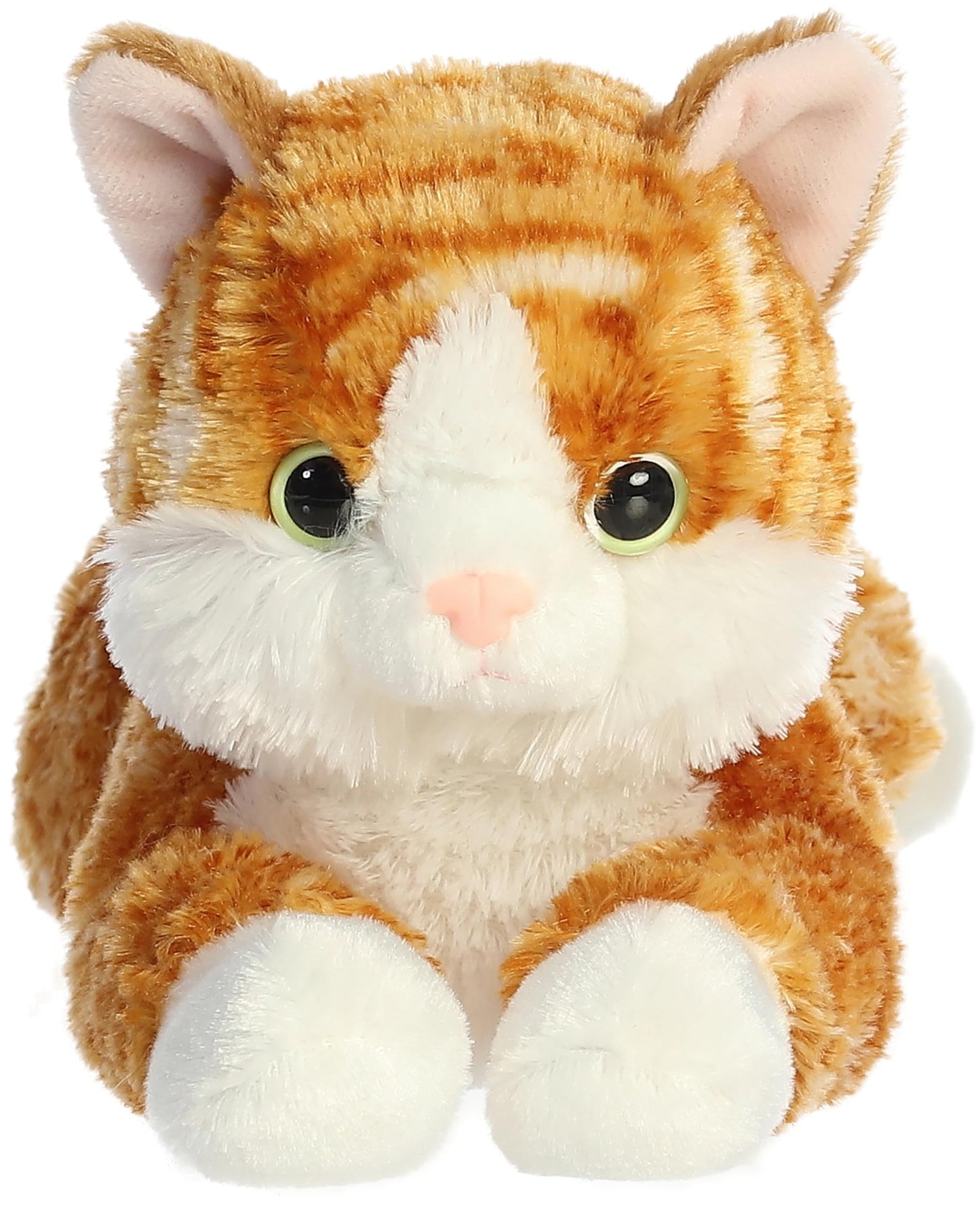 Aurora Chester Flopsie 12-Inch Orange Kitten Plush – Soft, Cuddly Stuffed Animal