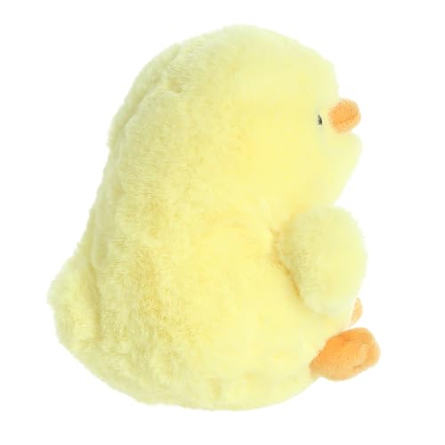 Aurora Playful Rolly Pet Chickadee Chick Stuffed Animal – Compact 5-Inch Yellow Plush for On-The-Go Fun
