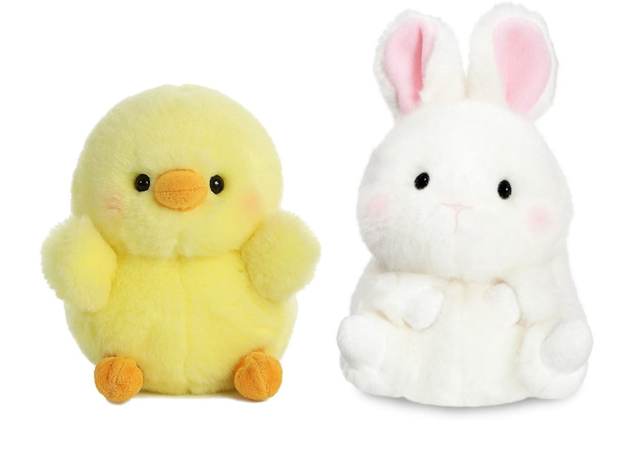 Aurora 5-Inch Plush Bundle: Chickadee Chick & Bunbun Bunny