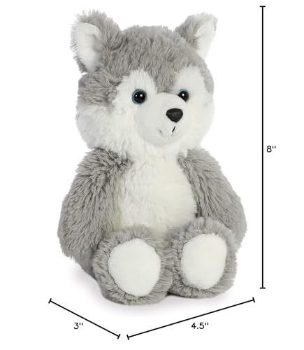 Aurora Cuddly Friends 8-Inch Husky – Grey Plush Toy