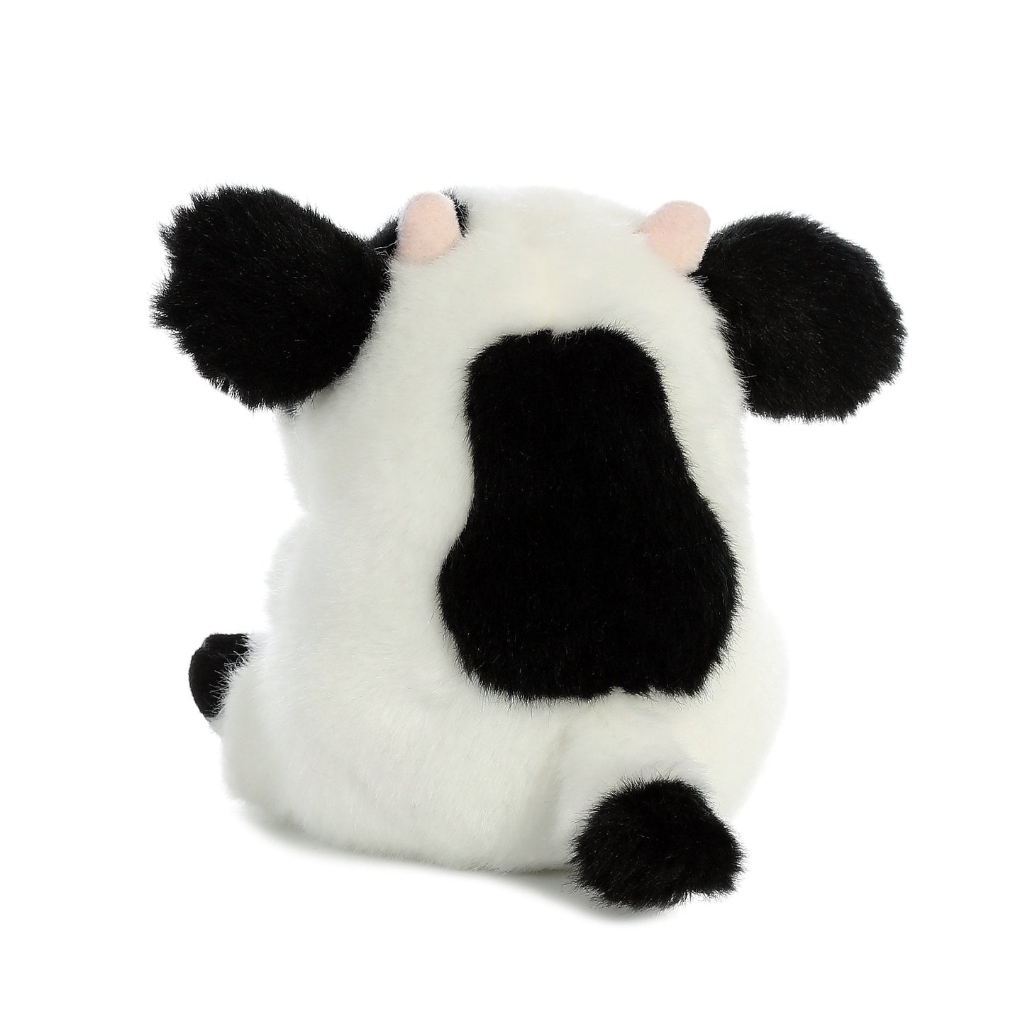 Aurora Playful Rolly Pet Daisy Cow Plush – 5.5-Inch Compact White