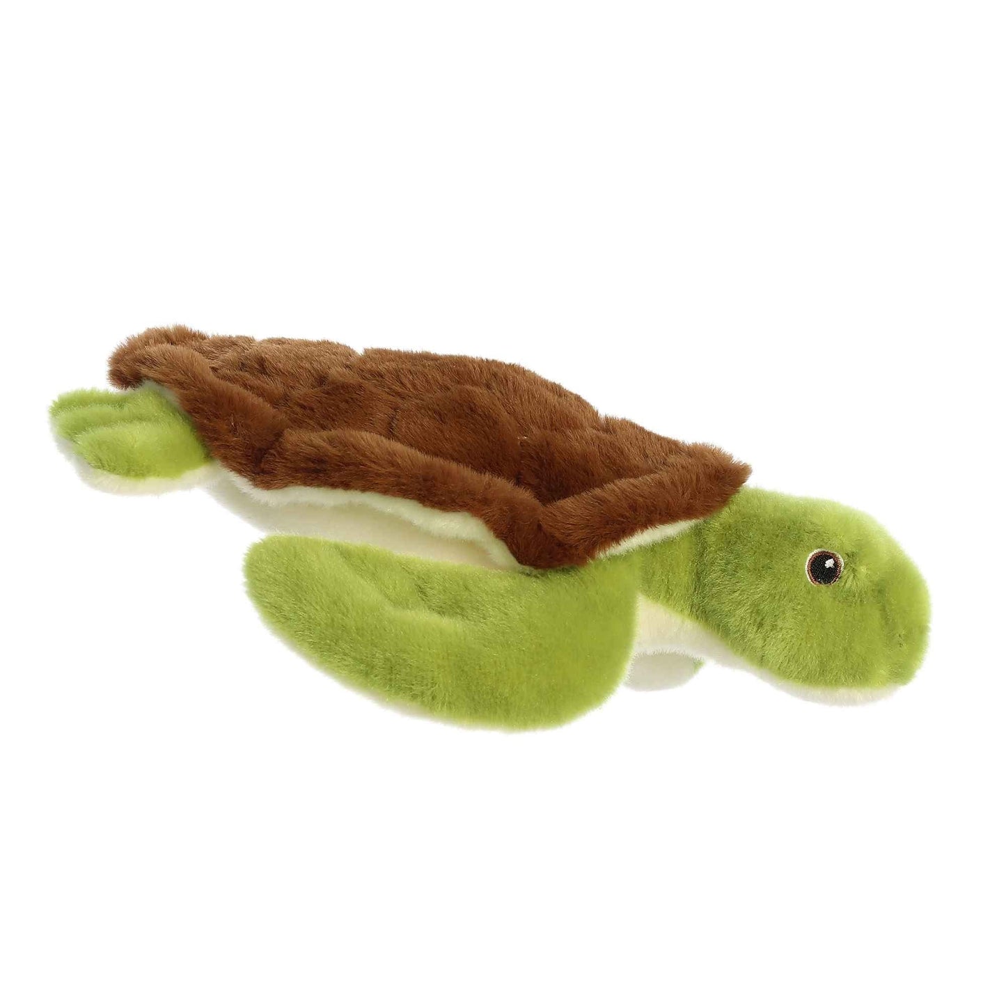 Aurora Eco Nation Sea Turtle Plush – 10.5\" Size, 100% Recycled Materials