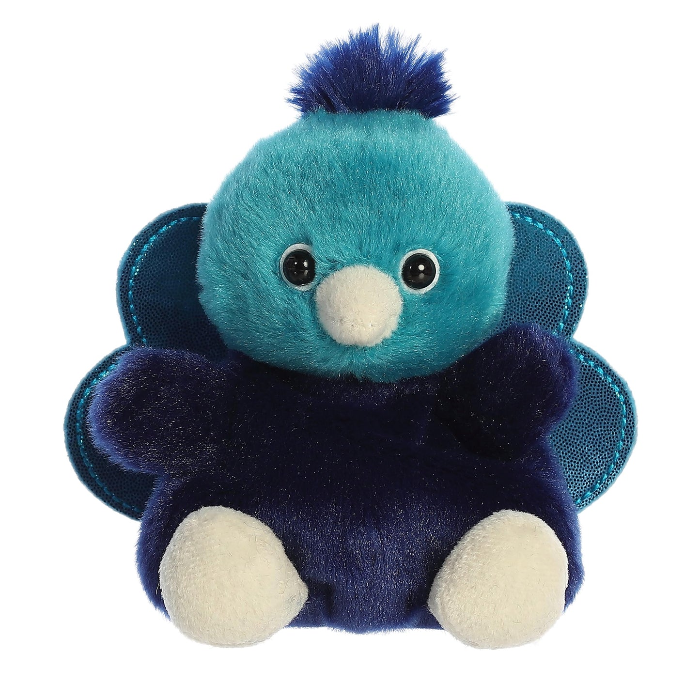Aurora Adorable Palm Pals Elton Peacock Plush – 5-Inch Blue Collectible
