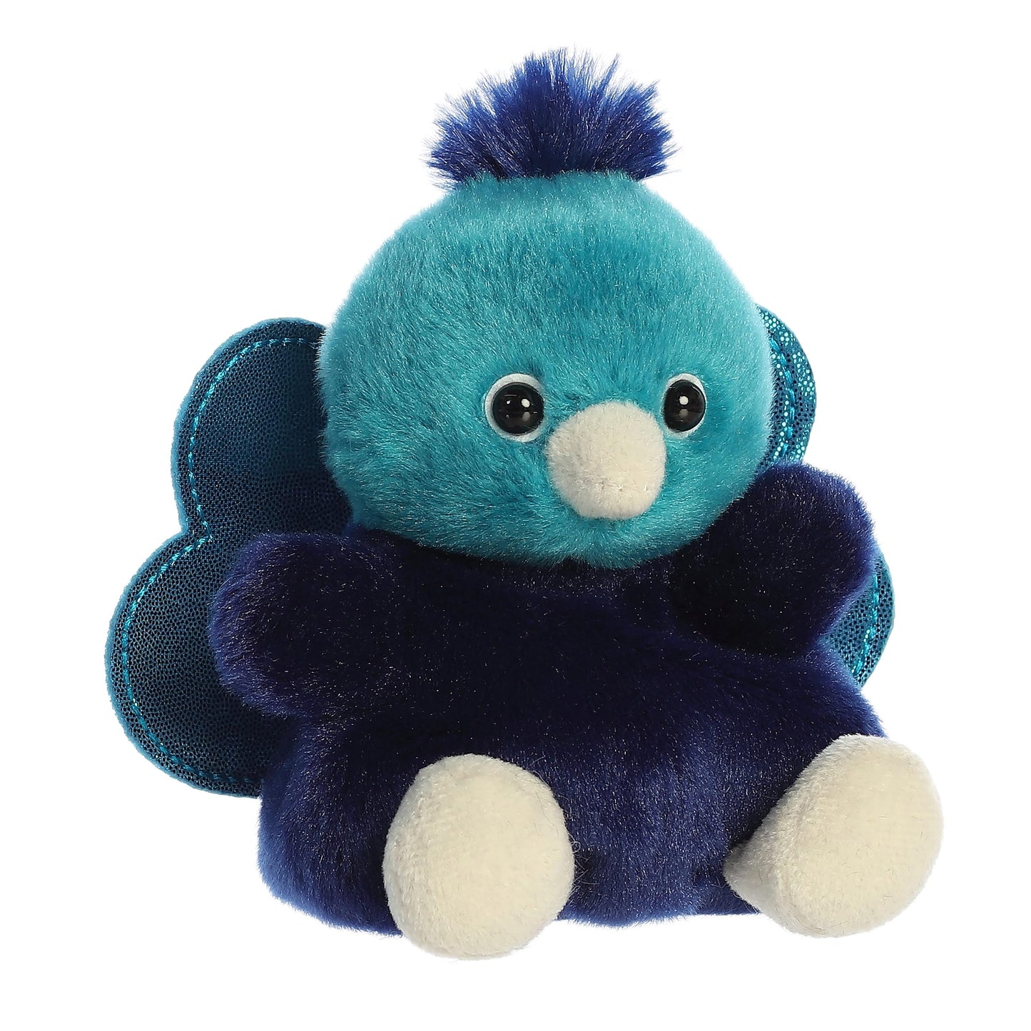 Aurora Adorable Palm Pals Elton Peacock Plush – 5-Inch Blue Collectible