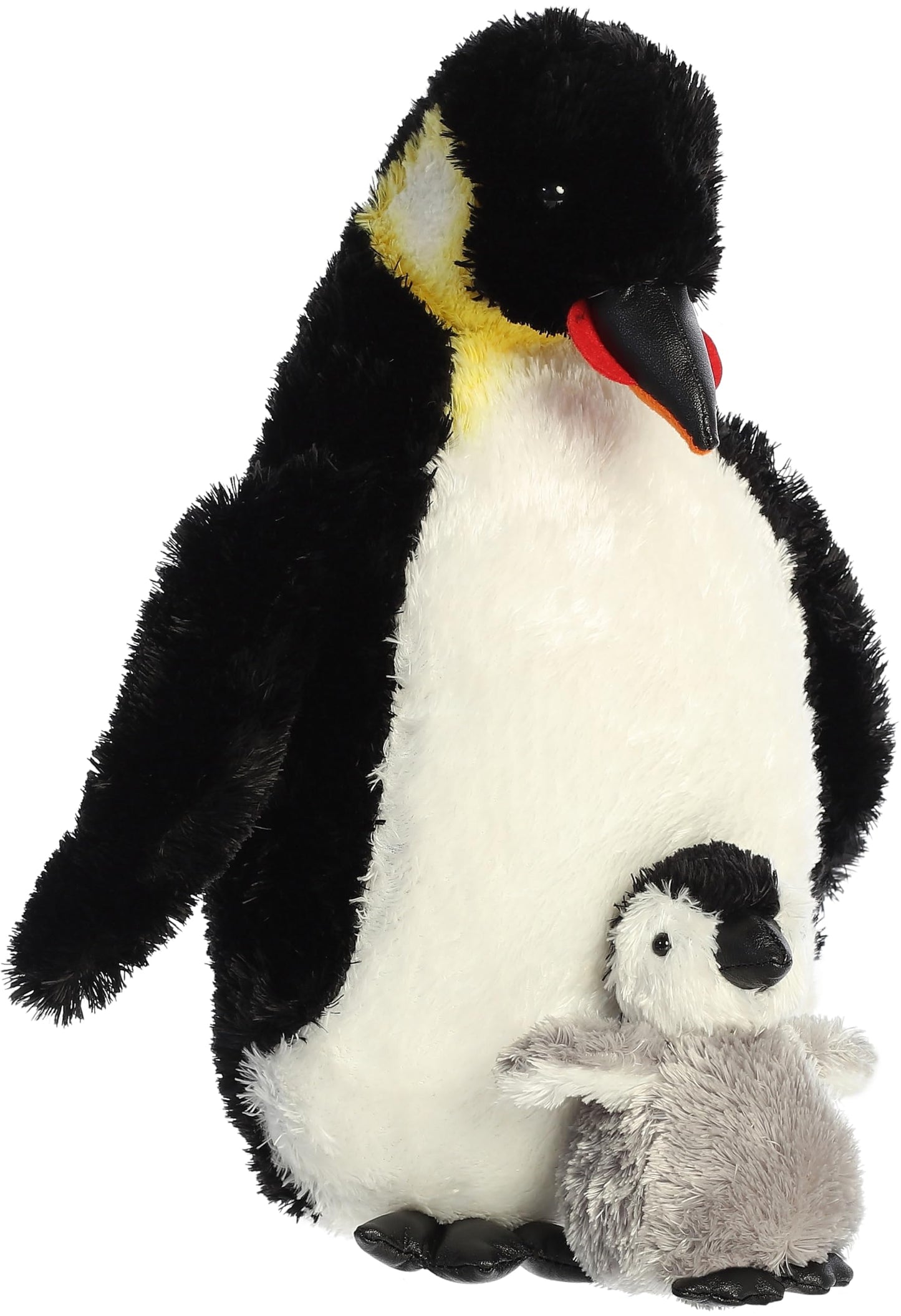 Aurora Playful Wild Life Emperor Penguin with Baby Plush - 11in