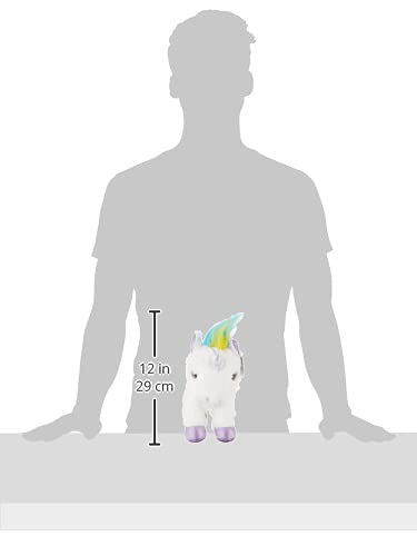 Aurora Enchanting Sparkle Tales Rainbow Unicorn Plush - 12-Inch Flopsie Stuffed Animal