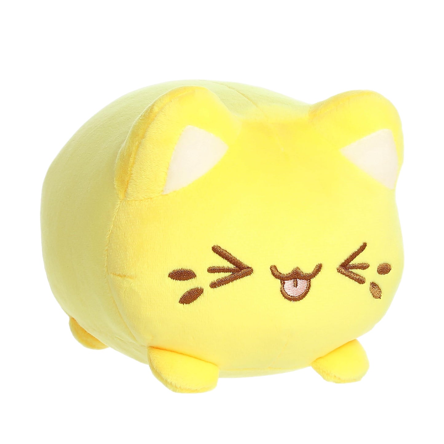 Aurora Enchanting Tasty Peach Meowchi Stuffed Animal – Lemon, 7 Inches