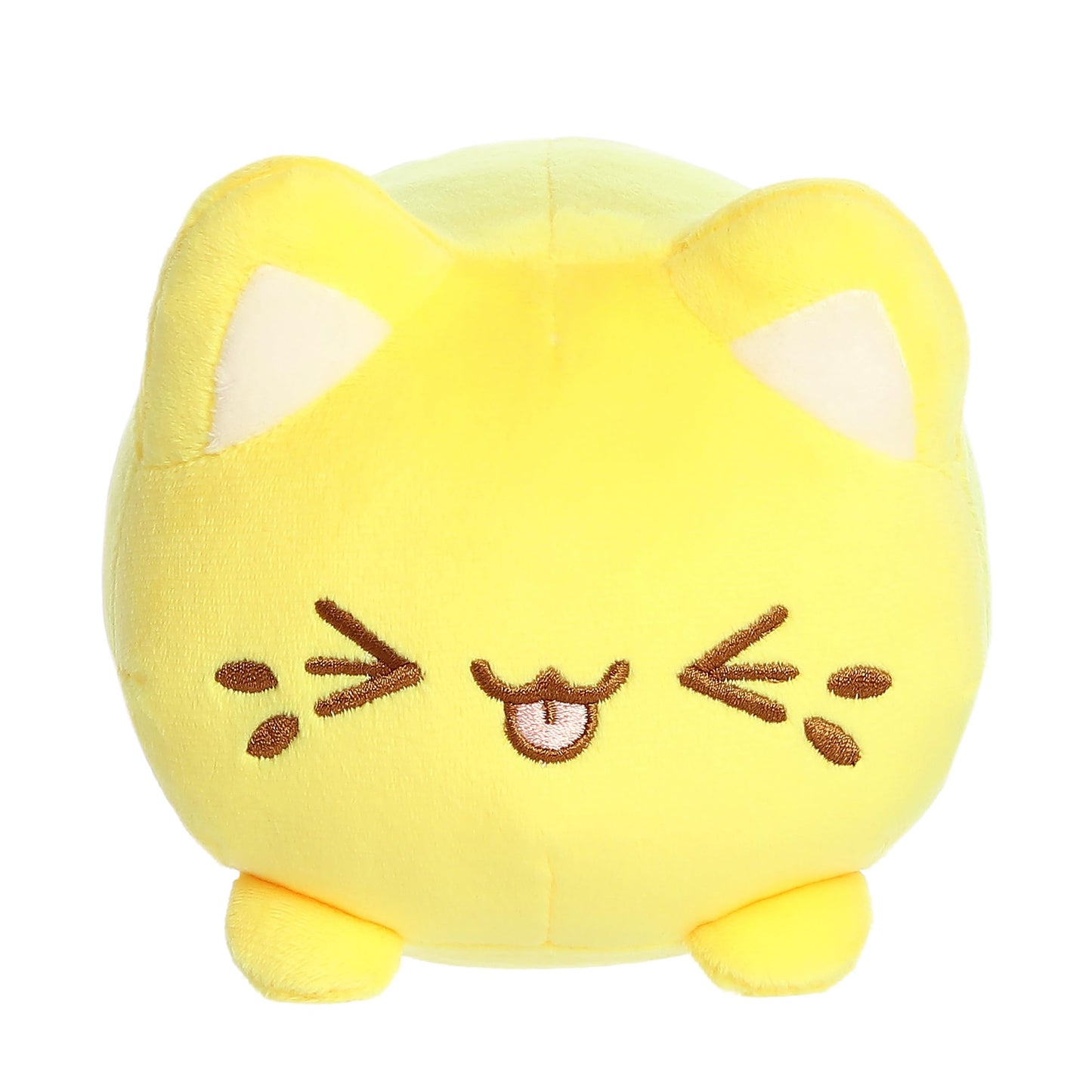 Aurora Enchanting Tasty Peach Meowchi Stuffed Animal – Lemon, 7 Inches