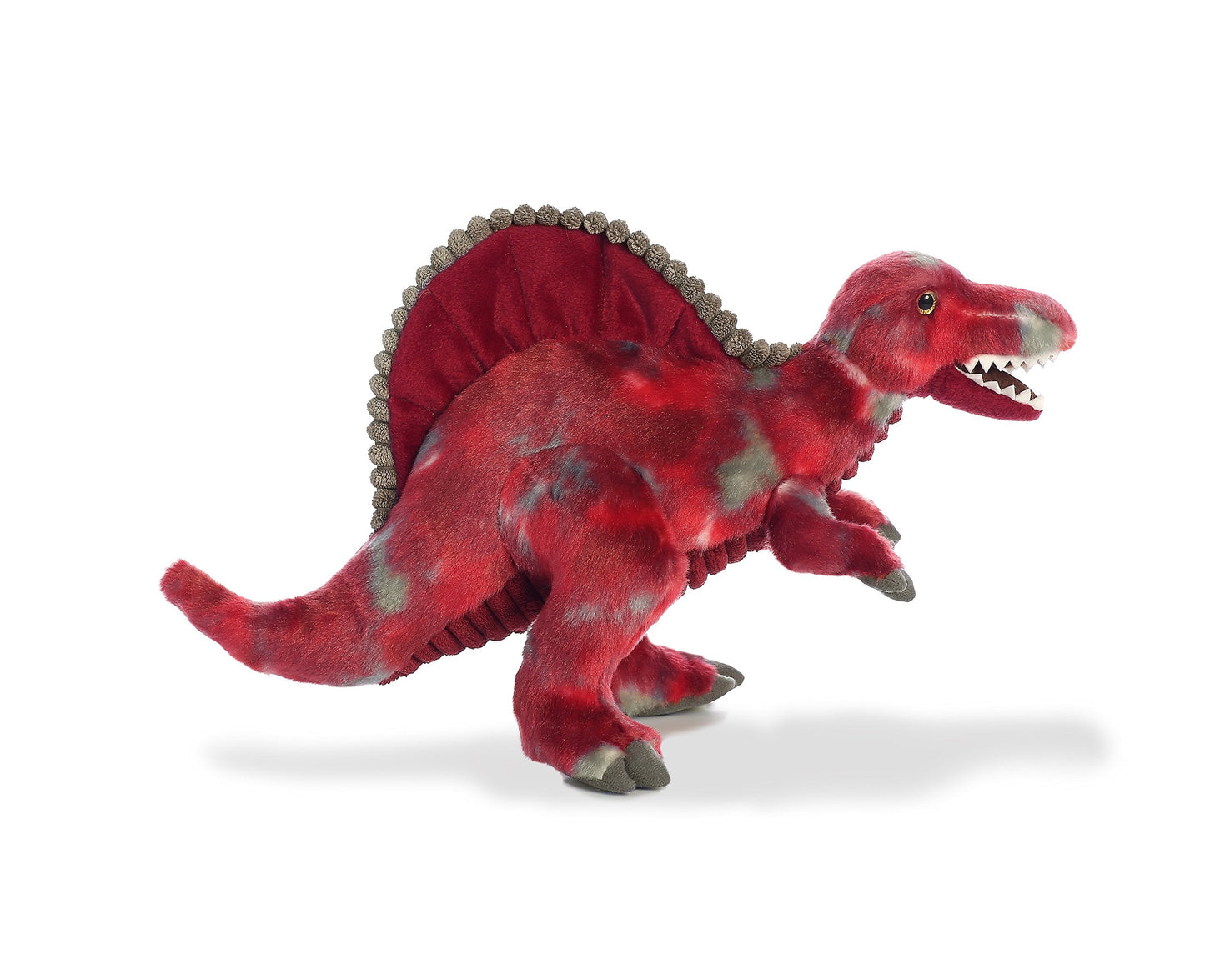 Aurora Ferocious Dinos & Dragons Spinosaurus Plush – 15-Inch Red & Gray
