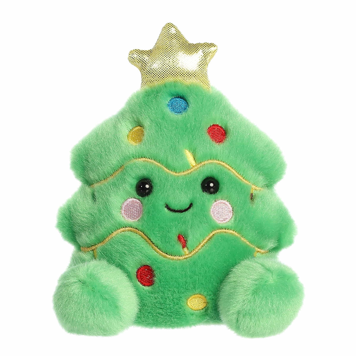 Aurora Festive Palm Pals Douglas Christmas Tree Plush – 5-Inch Green Collectible