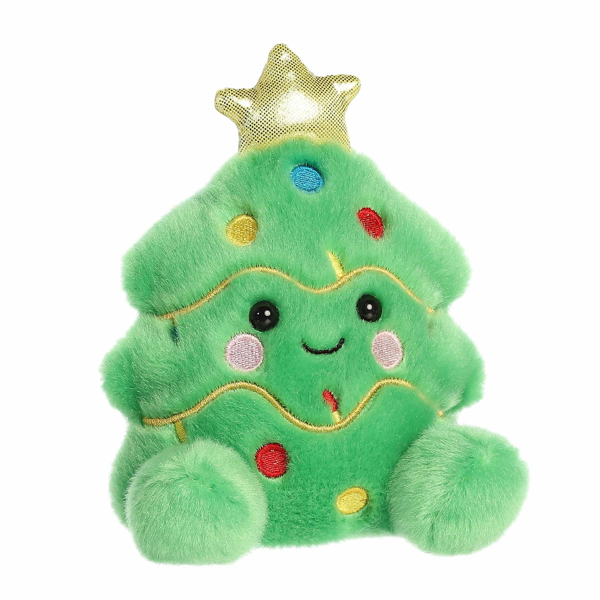 Aurora Festive Palm Pals Douglas Christmas Tree Plush – 5-Inch Green Collectible