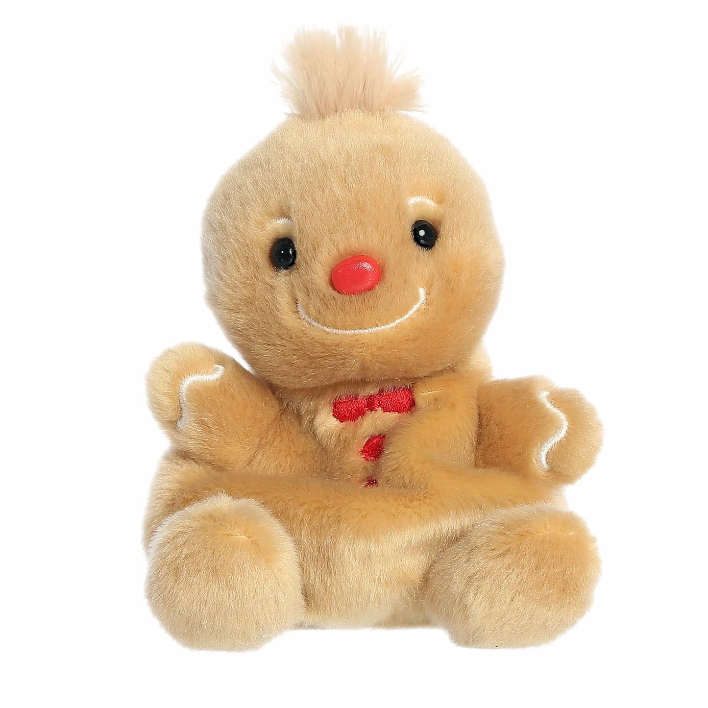 Aurora Festive Palm Pals Gino Gingerbread Man Plush – 5-Inch Handheld Brown Collectible