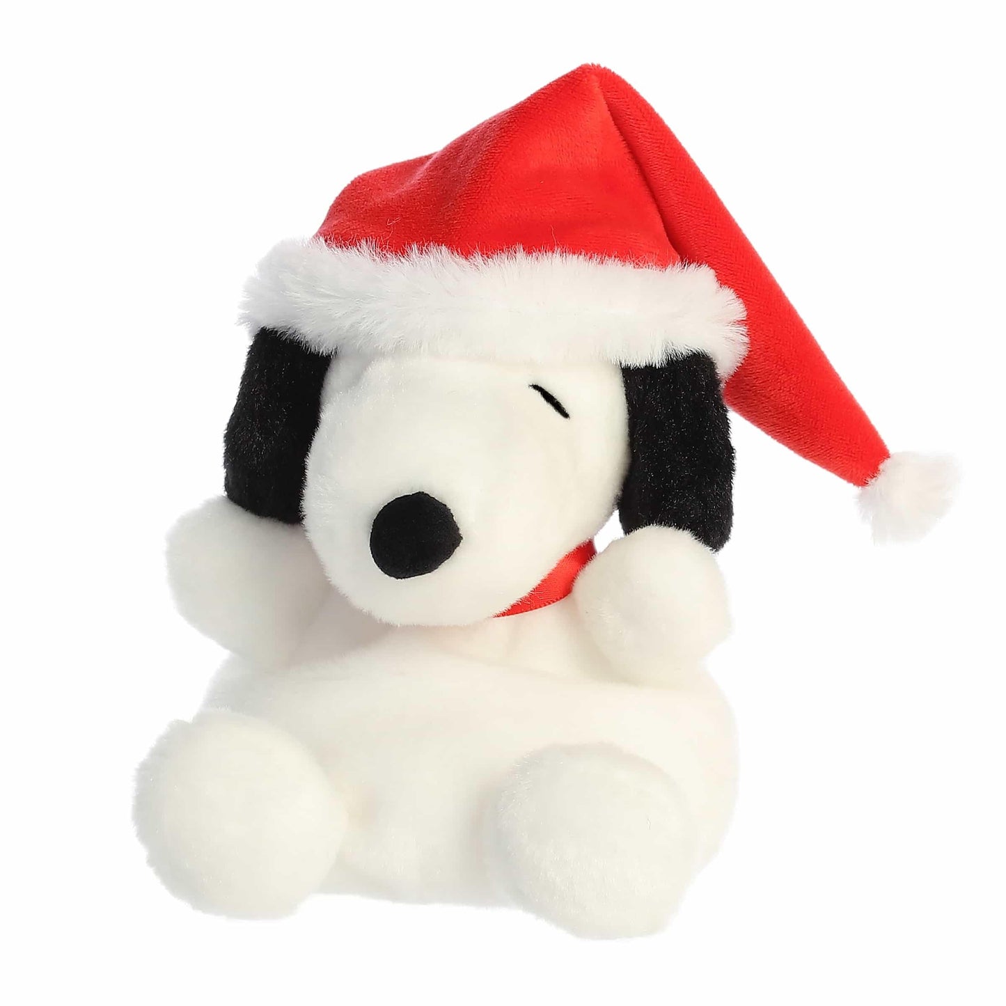 Aurora Festive Peanuts Santa Snoopy Palm Pals – 5-Inch Officially Licensed Plush by Aurora