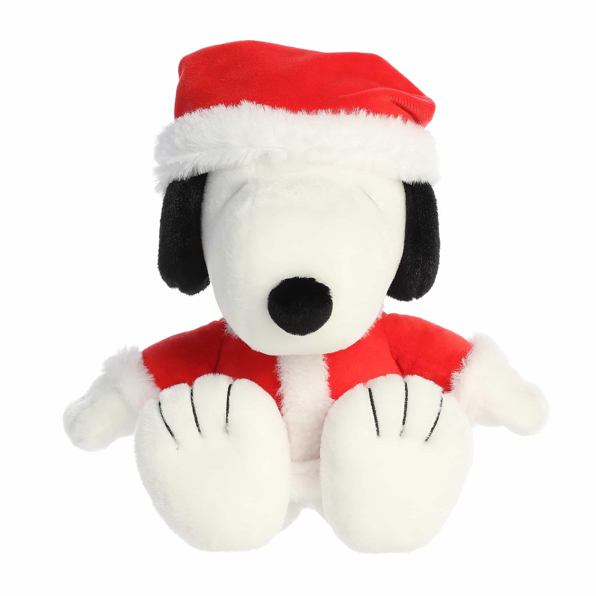 Aurora Festive Peanuts Santa Snoopy Stuffed Animal – 12-Inch, Officially Licensed