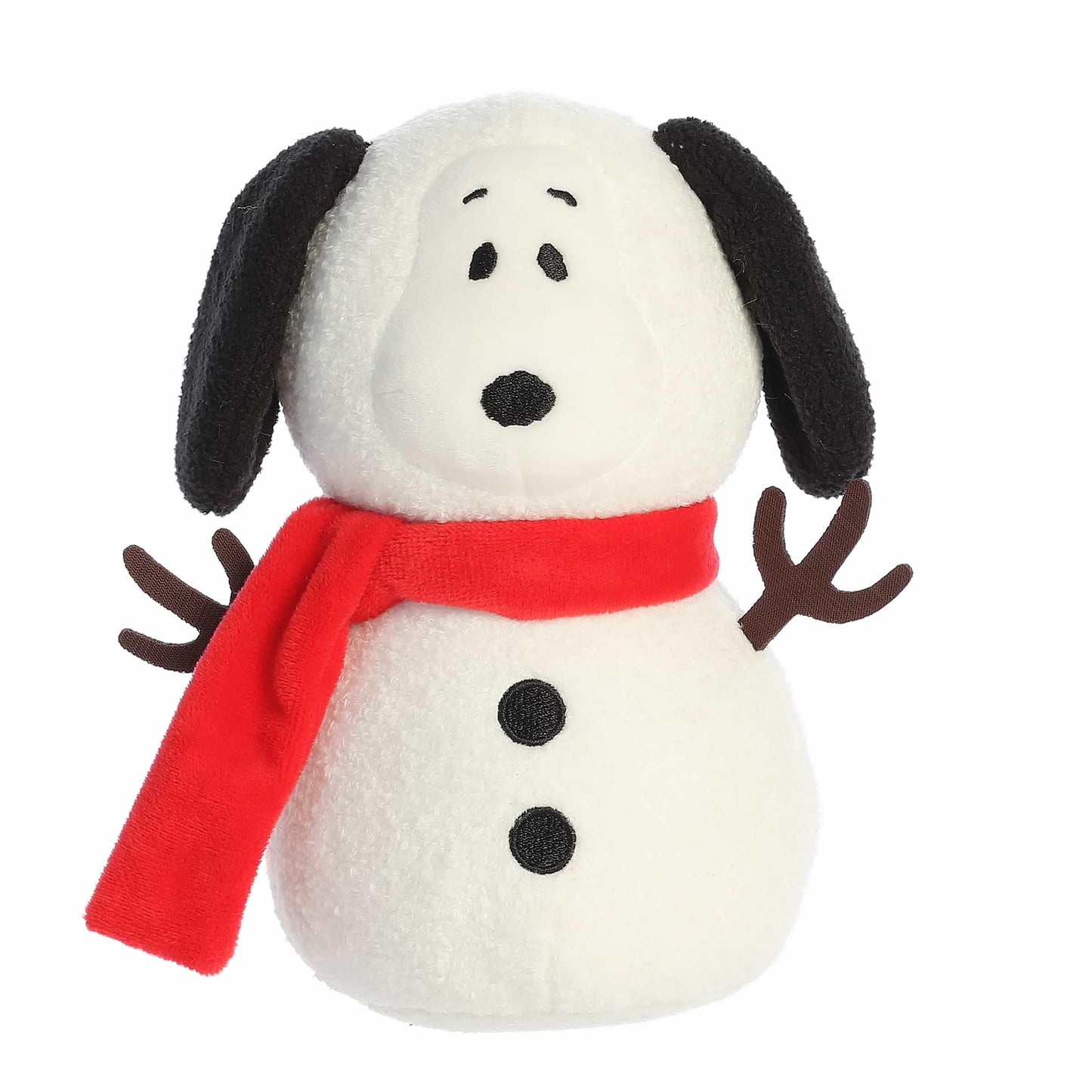 Aurora Festive Peanuts Snow Beagle Stuffed Animal – Officially Licensed Snoopy Plush, 7.5-Inch