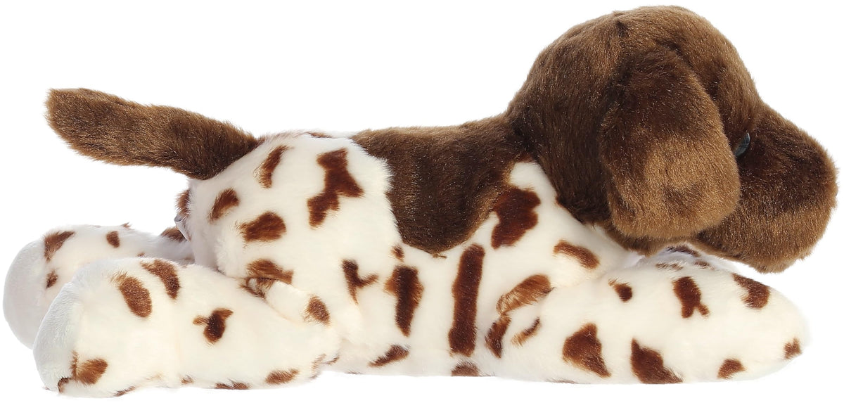 Aurora Gio German Shorthair Flopsie Plush – 13-Inch Brown-Spotted Stuffed Animal