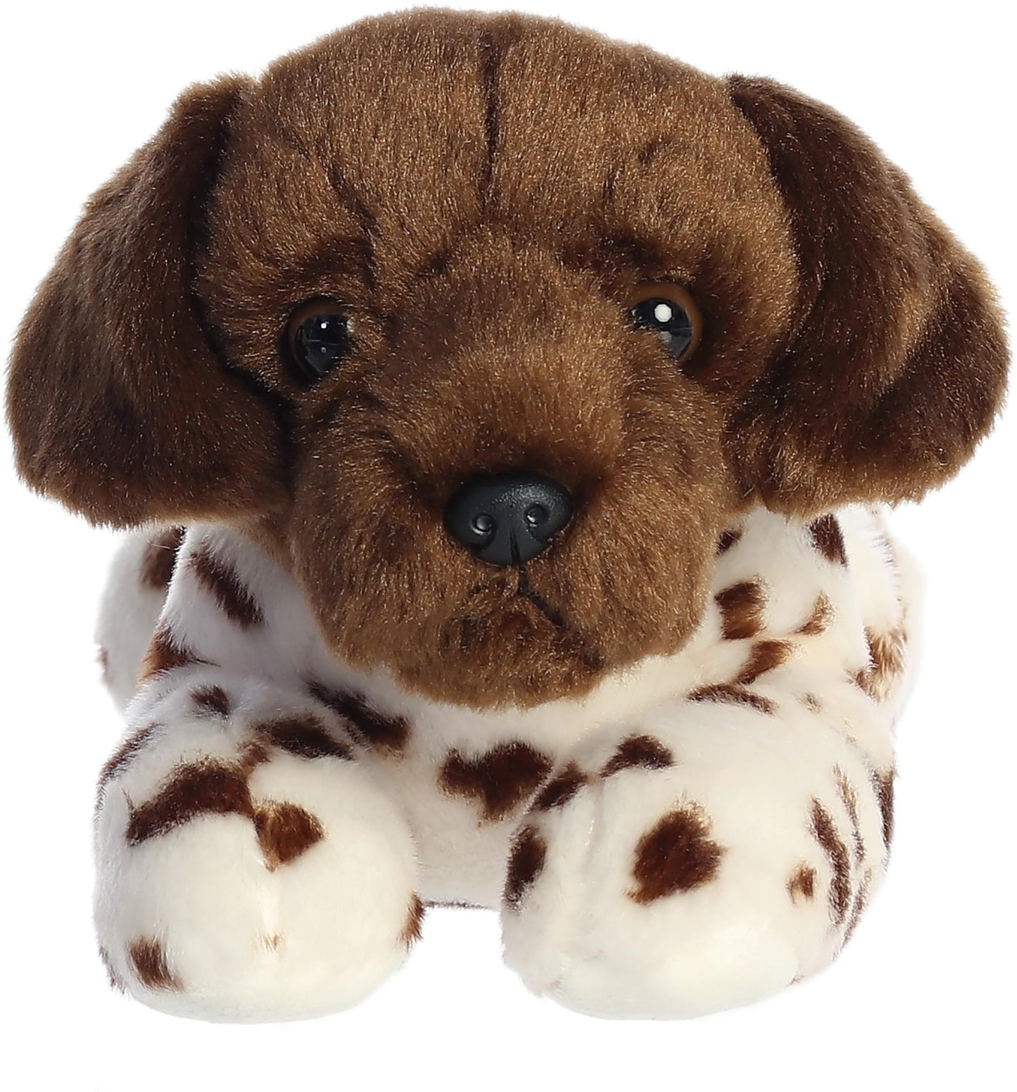 Aurora Gio German Shorthair Flopsie Plush – 13-Inch Brown-Spotted Stuffed Animal