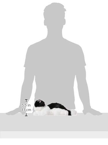 Aurora Adorable Flopsie Oreo Cat Plush – 12 Inch Black & White Stuffed Animal for Play, Cuddles & Gifts