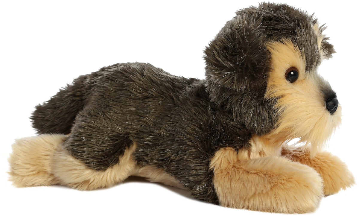 Aurora Flopsie Yorky 12-Inch Plush – Gray Yorkie Stuffed Animal