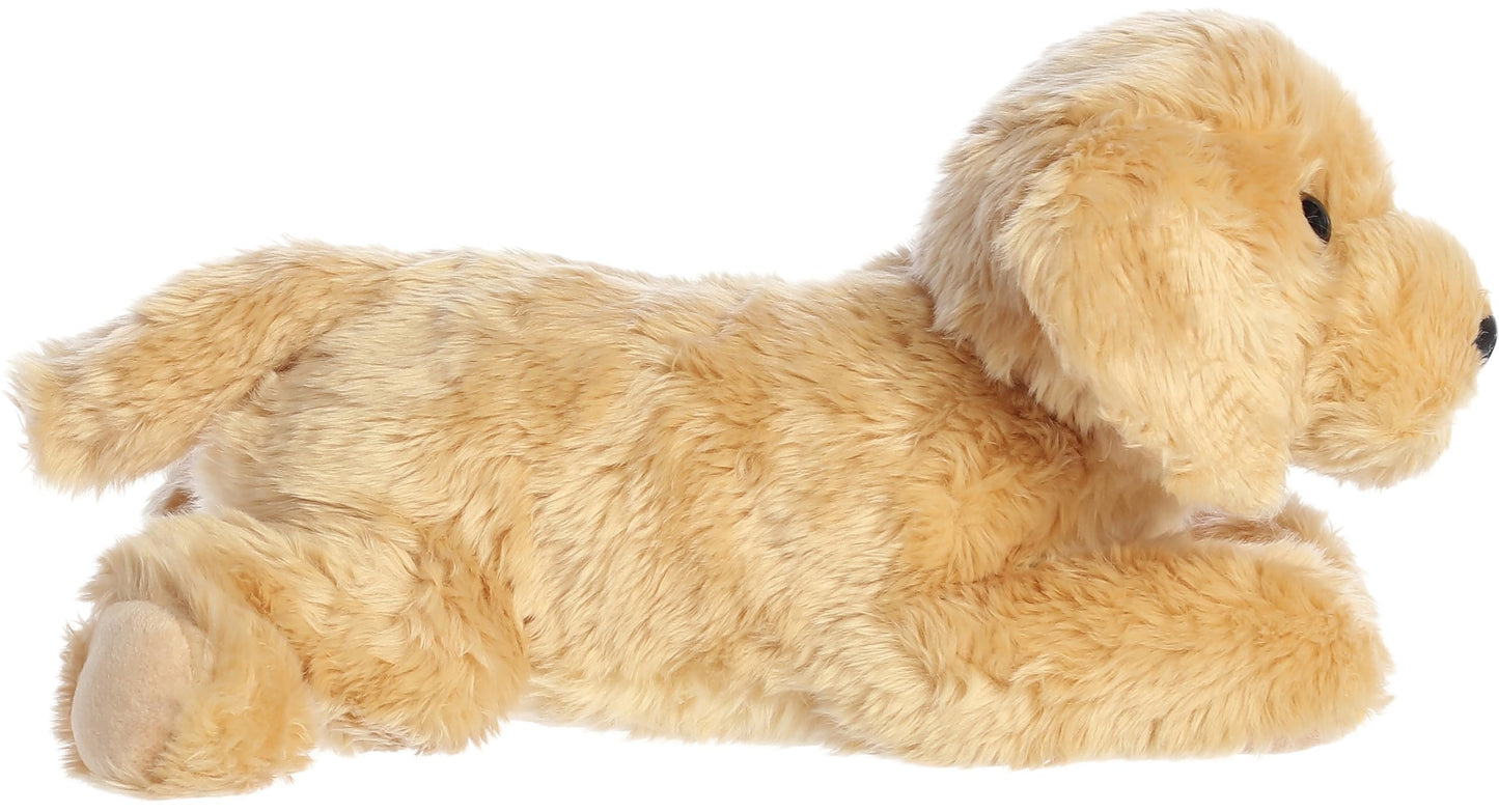 Aurora Goldie Flopsie 12in Plush — Adorable Brown Stuffed Animal