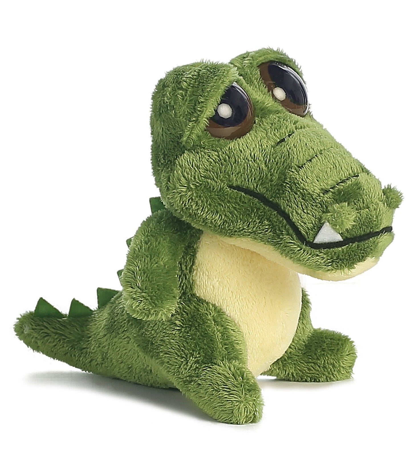 Aurora World Dreamy Eyes Plush Green Gator with Bubble Sound – 5 Inch Plush Toy (17104)