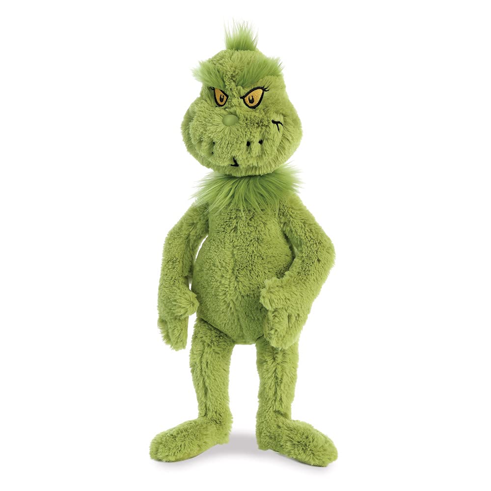 Aurora Whimsical Dr. Seuss Grinch Stuffed Animal – 16-Inch Officially Licensed Plush