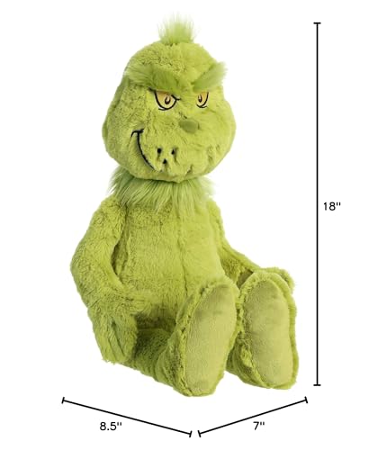 Aurora® Whimsical Dr. Seuss Grinch Stuffed Animal – Officially Licensed 20-Inch Plush