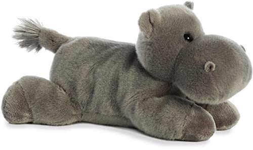 Aurora Flopsie Howie Hippo 12-Inch Gray Plush – Adorable Stuffed Animal for All Ages