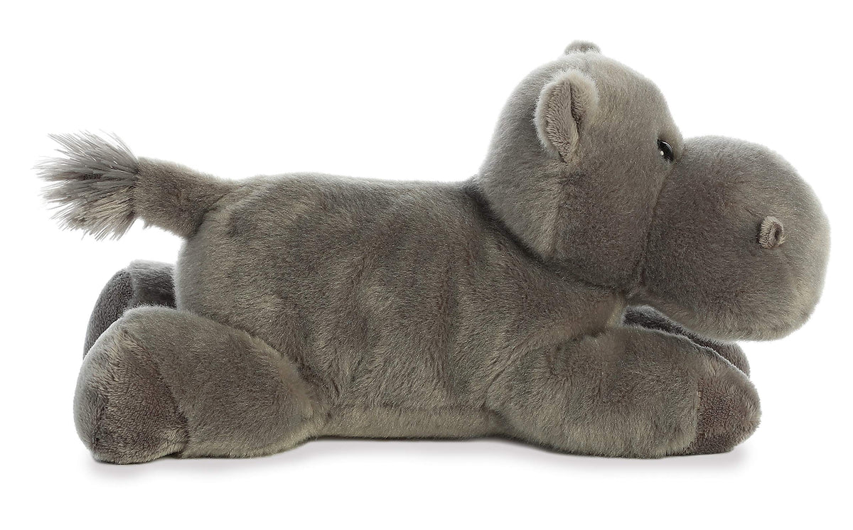 Aurora Flopsie Howie Hippo 12-Inch Gray Plush – Adorable Stuffed Animal for All Ages