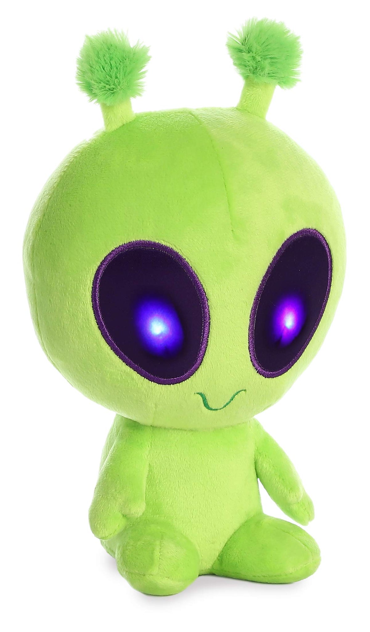 Aurora Interstellar Galactic Cuties — Twitch Light Up Alien Plush (Green, 8in) | Cosmic Companions
