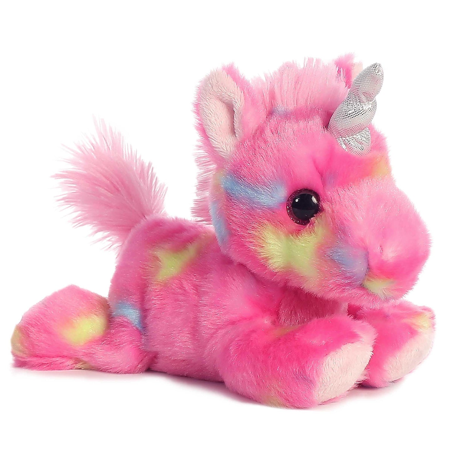 Aurora Jellyroll Unicorn Plush – Vibrant Bright Fancies | 8 Inch Pink