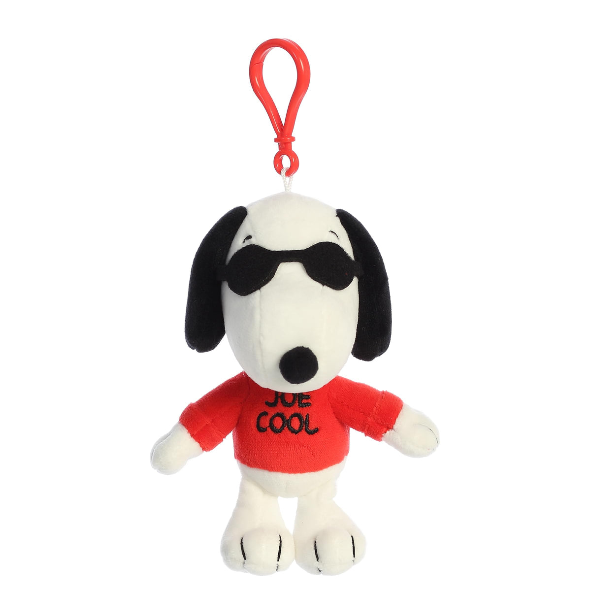 Aurora Adorable Peanuts Joe Cool Clip-On Stuffed Animal – Official Snoopy Toy, White, 5.5 Inches
