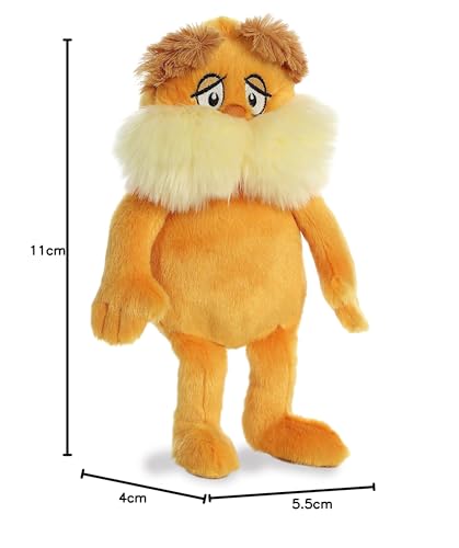 Aurora Whimsical Dr. Seuss Lorax Plush – Officially Licensed, 11-Inch Orange