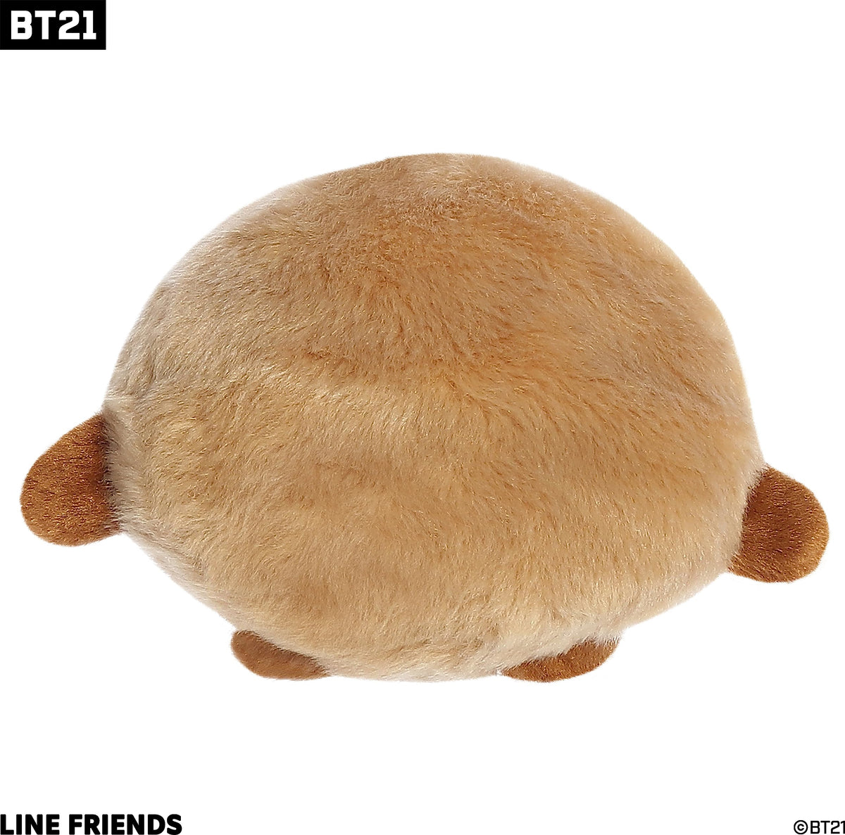 Aurora Lovable BT21 Palm Pals SHOOKY Plush – 5-Inch Brown Stuffed Animal | Collectible Fun
