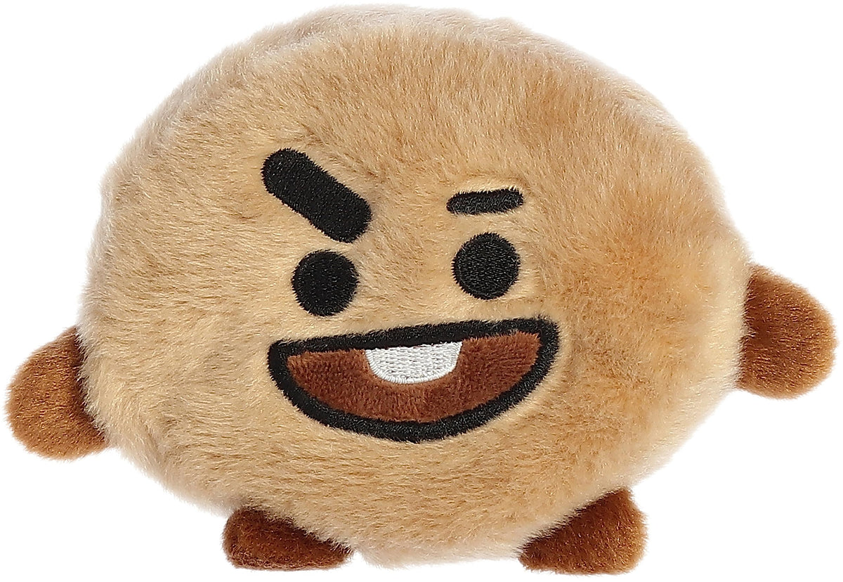 Aurora Lovable BT21 Palm Pals SHOOKY Plush – 5-Inch Brown Stuffed Animal | Collectible Fun