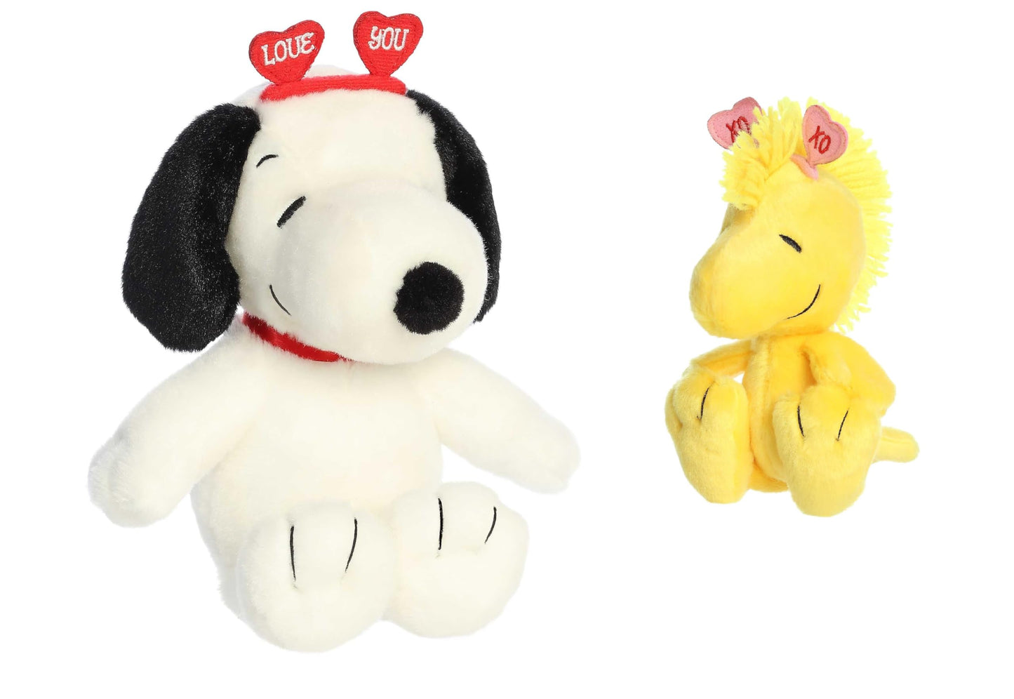 Aurora Peanuts Love On The Mind Plush Bundle – Snoopy 9-inch & Woodstock 6-inch