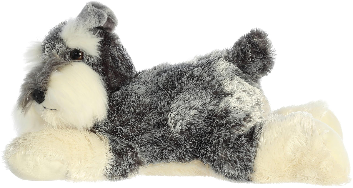 Aurora Adorable Flopsie Ludwig 12-Inch Schnauzer Plush – Soft Gray Stuffed Animal