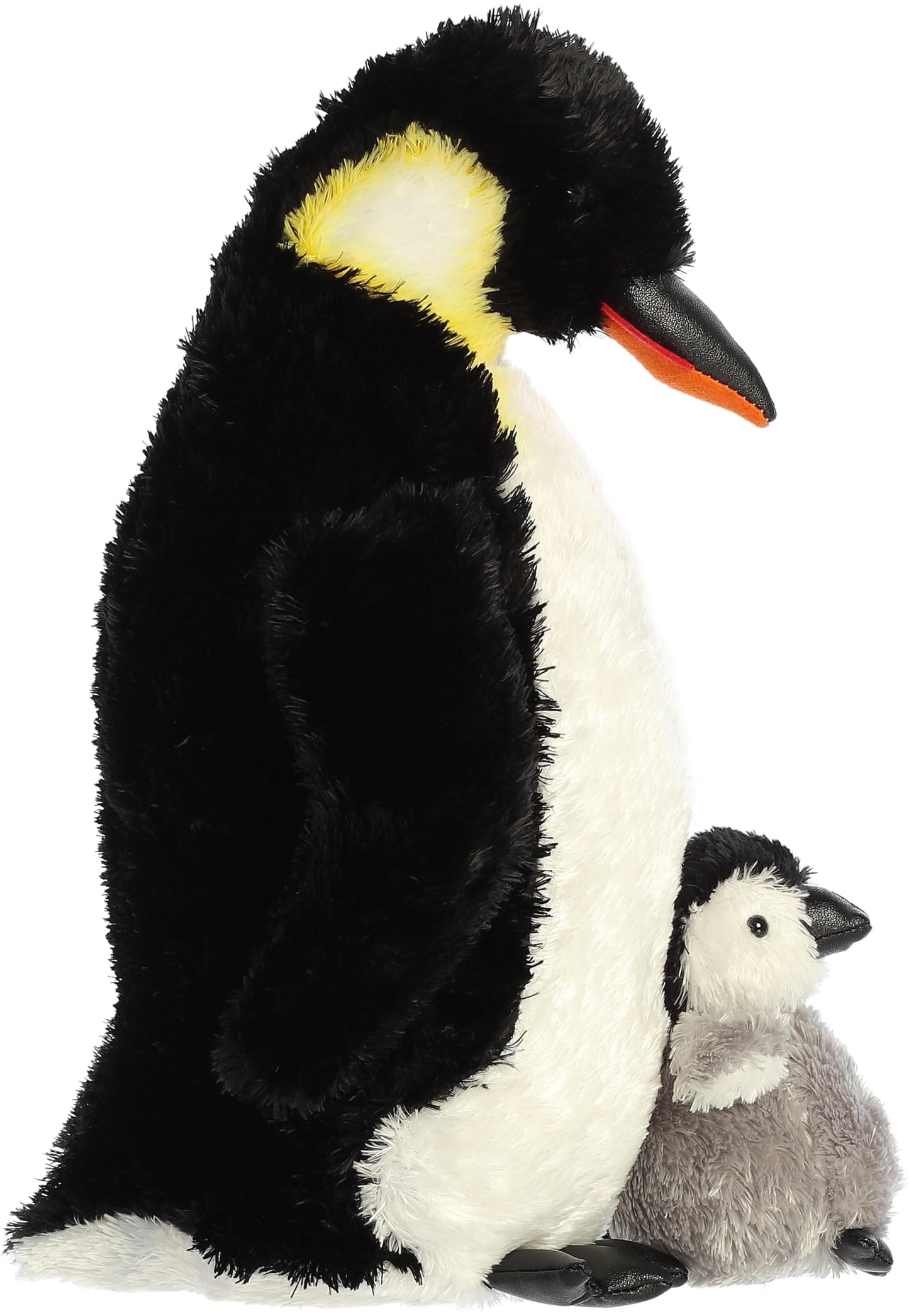 Aurora Playful Wild Life Emperor Penguin with Baby Plush - 11in
