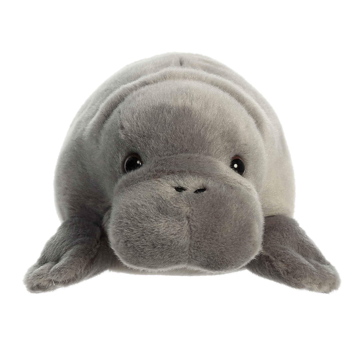 Aurora Manny Manatee Flopsie Plush - 14-Inch Gray Stuffed Animal for All Ages