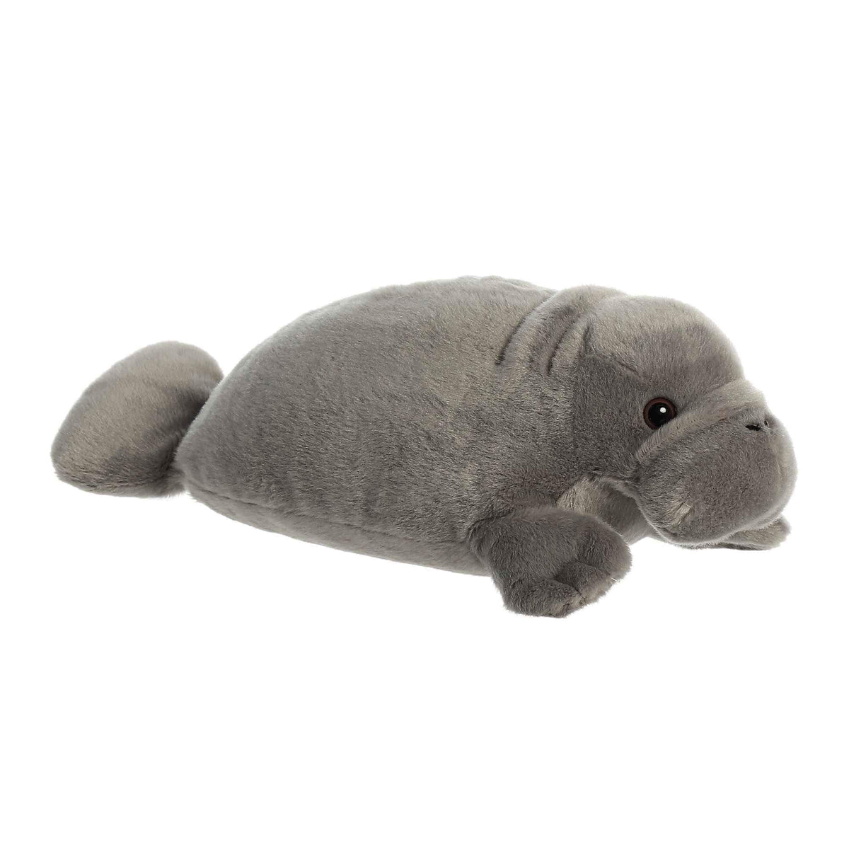 Aurora Manny Manatee Flopsie Plush - 14-Inch Gray Stuffed Animal for All Ages