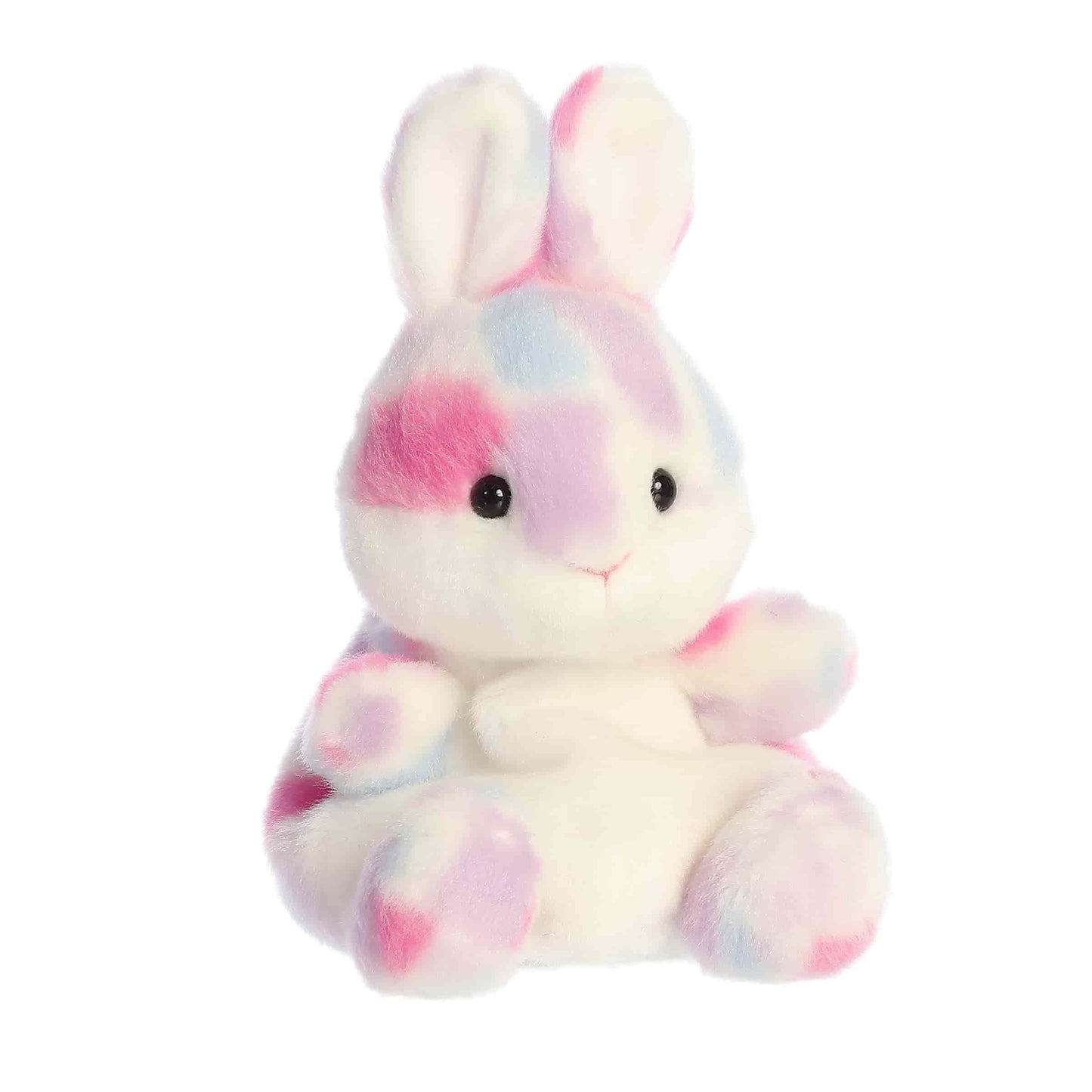 Aurora Palm Pals Marta Mosaic Bunny Plush – Purple 4x4x5.5 in Spring Collectible