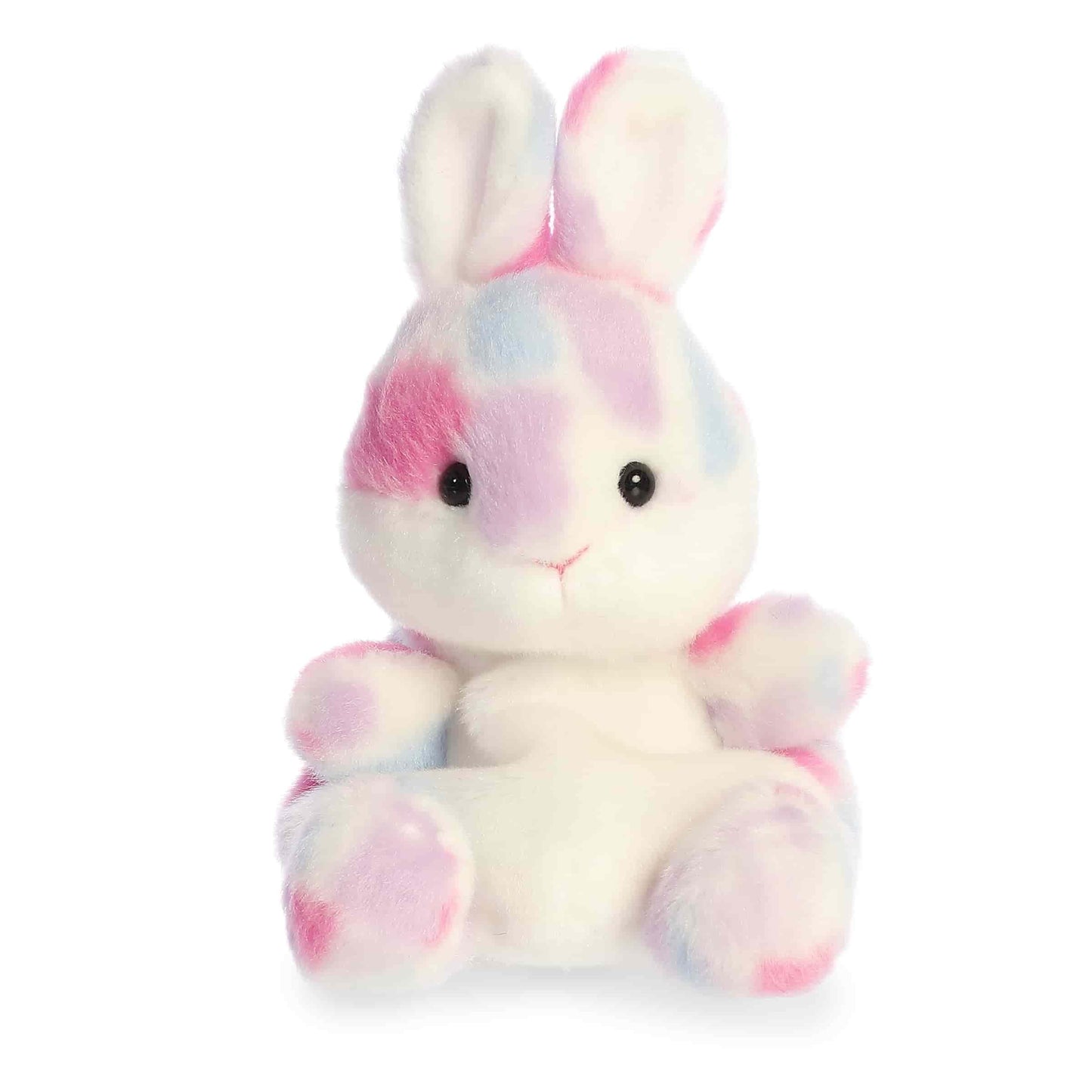 Aurora Palm Pals Marta Mosaic Bunny Plush – Purple 4x4x5.5 in Spring Collectible