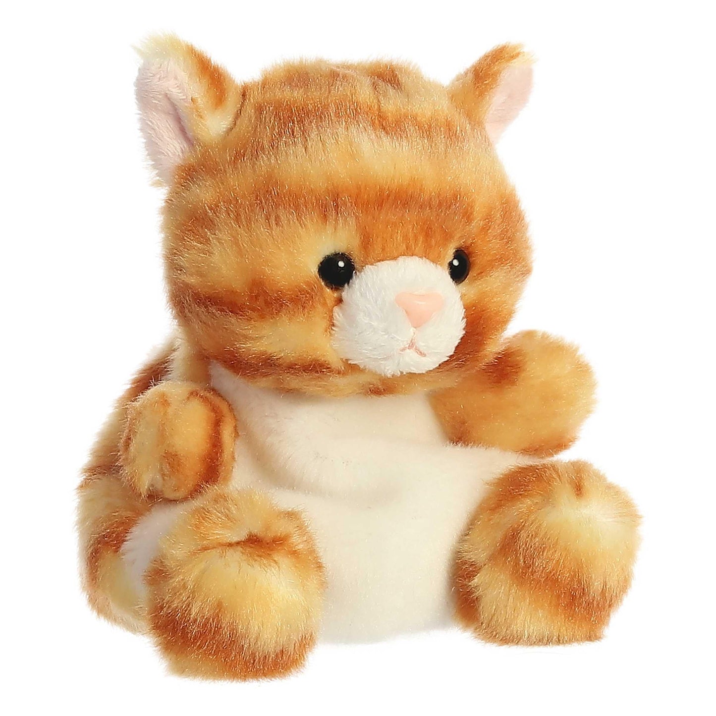 Aurora Meow Kitty Palm Pals Plush — 4.5-Inch Orange Tabby Stuffed Animal